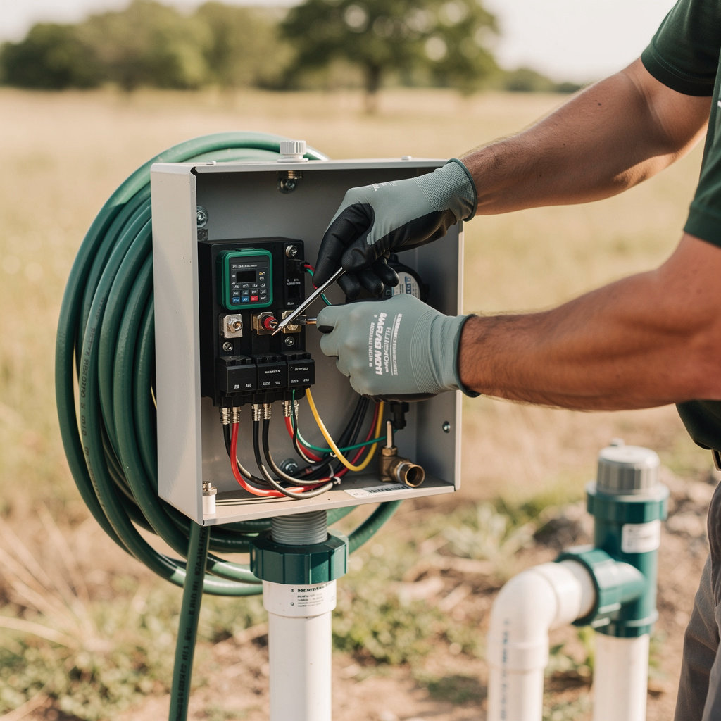 Coleman Aerobic Septic, Inc. professional aerobic septic system components, spray heads, control panels, and maintenance services in Granbury, TX
